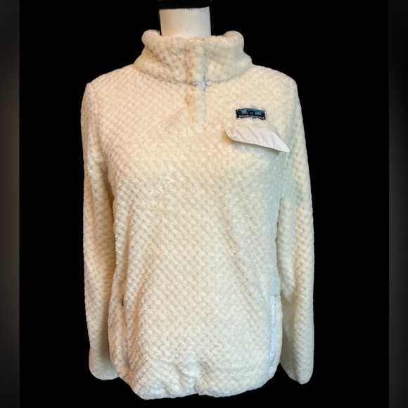 SIMPLY SOUTHERN Cream Fleece Pullover SIZE Small - Picture 1 of 7
